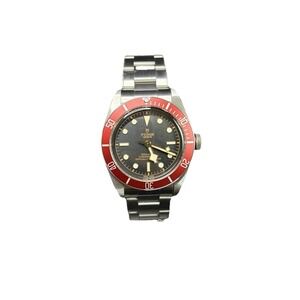 Tudor Black Bay Heritage 41mm Smiley Steel Black Dial Red Burgundy 79220R